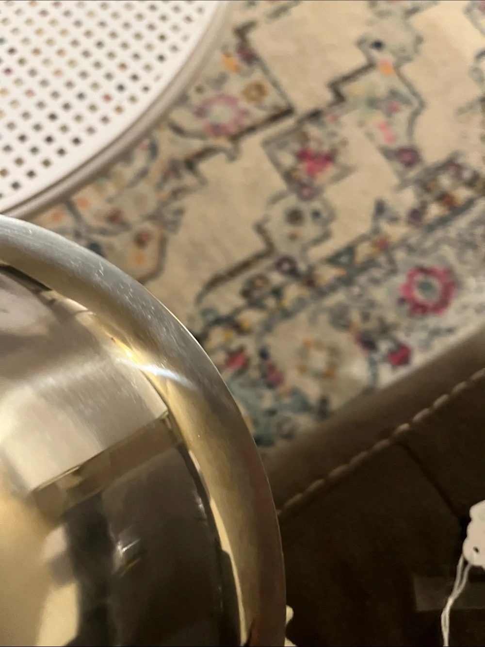 VINTAGE MCM Normandy Distributors Stainless Footed Serving Bowl